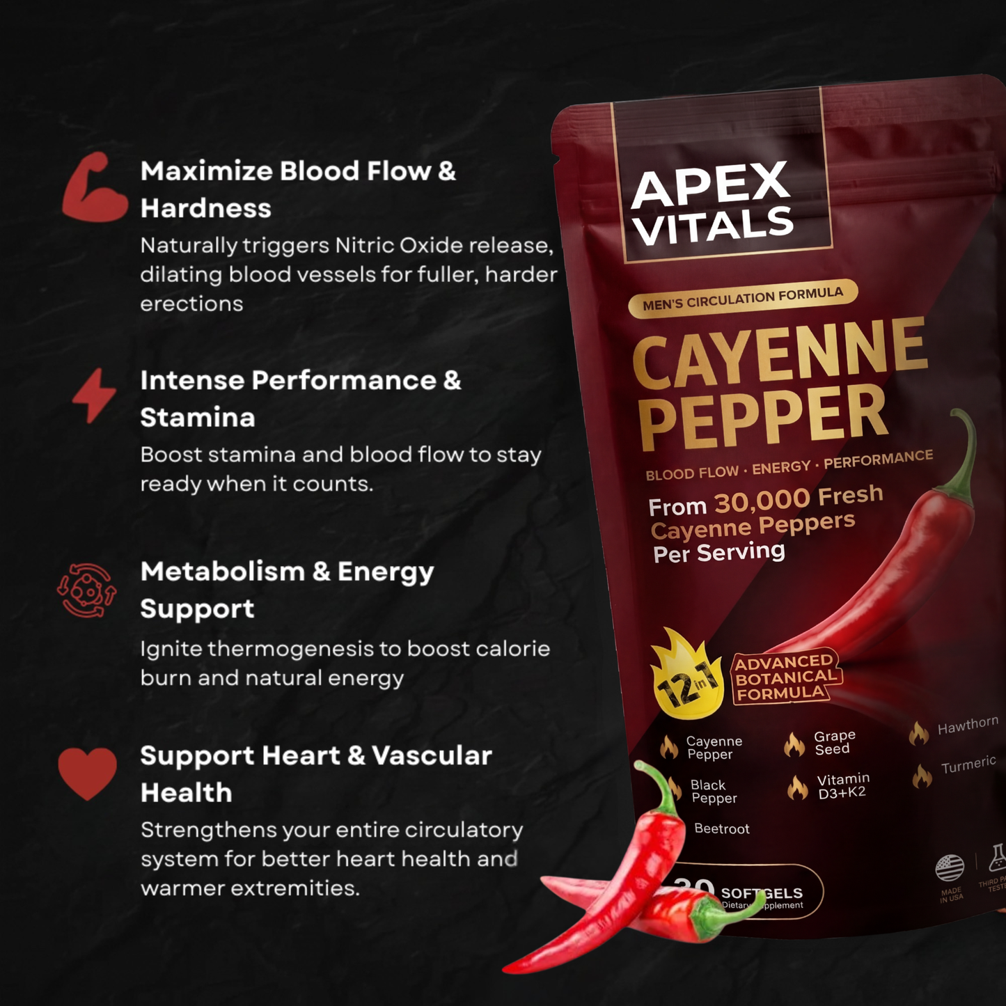 APEX Cayenne Pepper Softgel